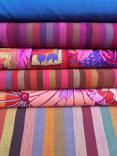 Kaffe Fassett Shot Cotton – Woven Stripes Tomato