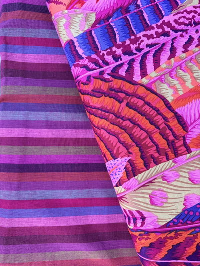 Kaffe Fassett Shot Cotton – Woven Stripes Wine