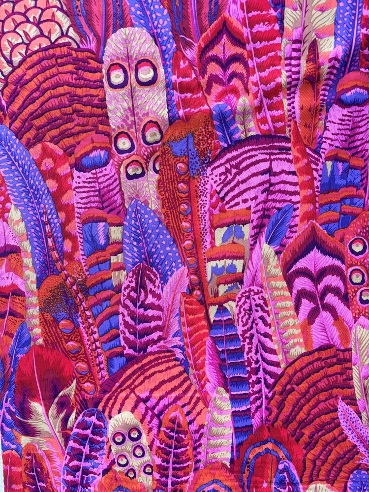 Kaffe Fassett Collective Feathers- red
