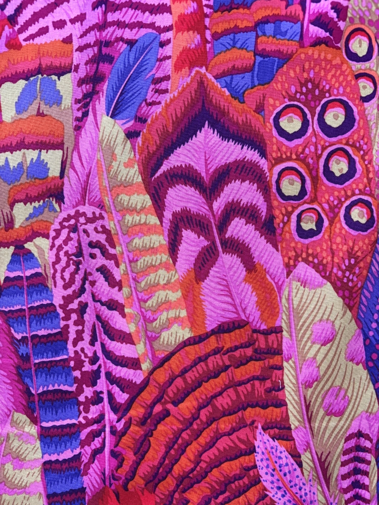 Kaffe Fassett Collective Feathers- red