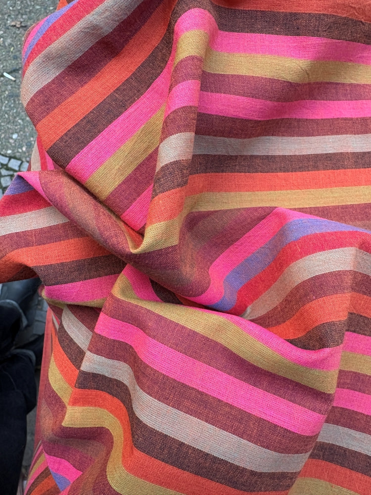 Kaffe Fassett Shot Cotton – Woven Stripes Tomato