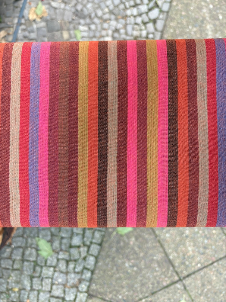 Kaffe Fassett Shot Cotton – Woven Stripes Tomato