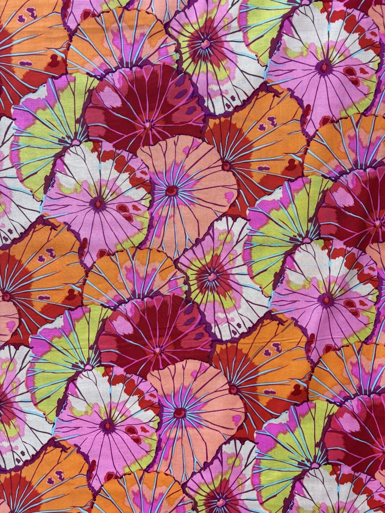 Kaffe Fassett Collective Lotus Leaf - red
