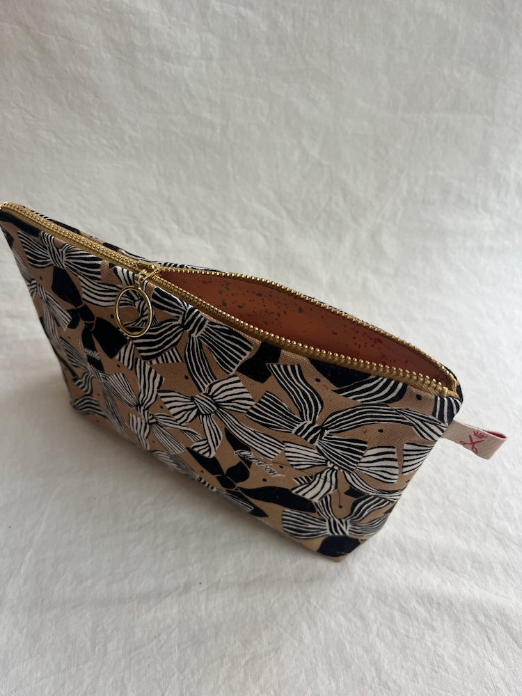 Kosmetiktasche Ribbon & Bows – Caramel