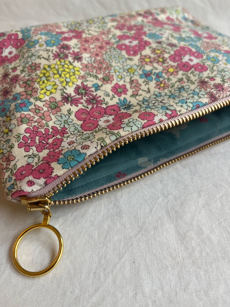 Kosmetiktasche Flowers – Pink