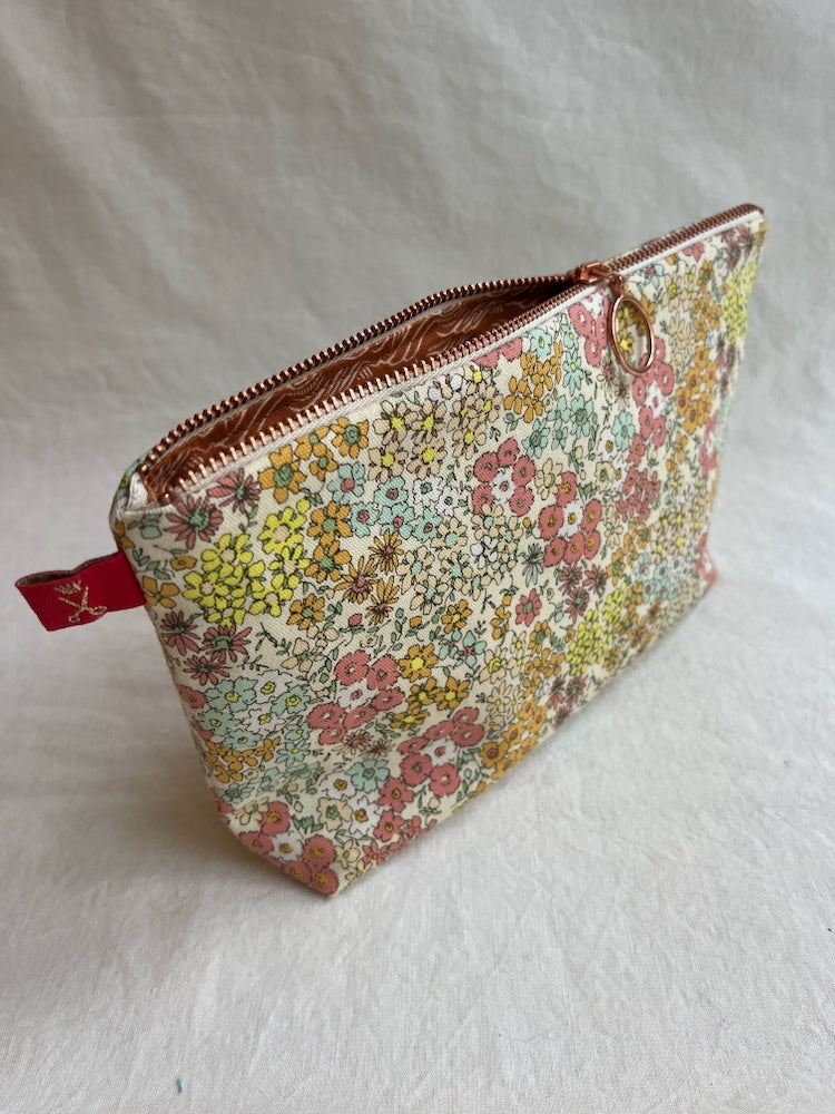 Kosmetiktasche Flowers – Yellow