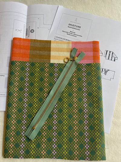 Nähkit – Kosmetiktasche M, Fableism Melon/Midsommar