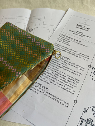 Nähkit – Kosmetiktasche M, Fableism Melon/Midsommar