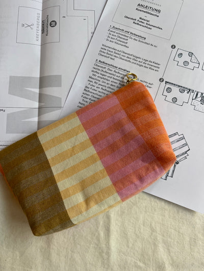 Nähkit – Kosmetiktasche M, Fableism Melon/Midsommar