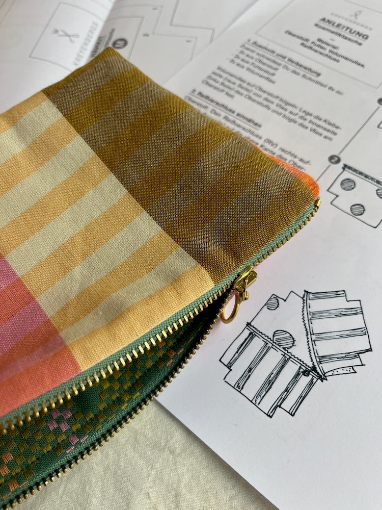 Nähkit – Kosmetiktasche M, Fableism Melon/Midsommar