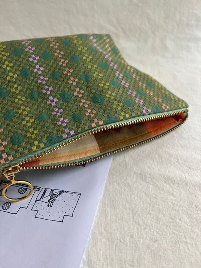 Nähkit – Kosmetiktasche L, Fableism Melon/Midsommar