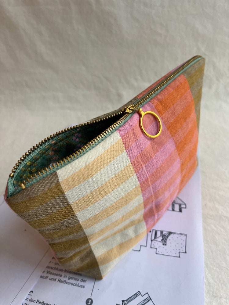 Nähkit – Kosmetiktasche L, Fableism Melon/Midsommar