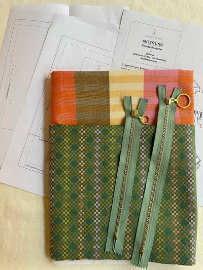 Nähkit – Kosmetiktaschen Set, Fableism Melon/Midsommar