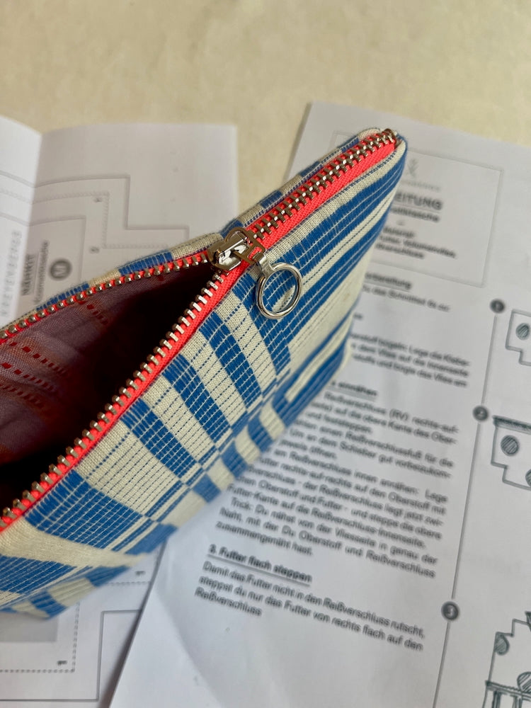 Nähkit – Kosmetiktasche M, Fableism Cobalt/Lavendel