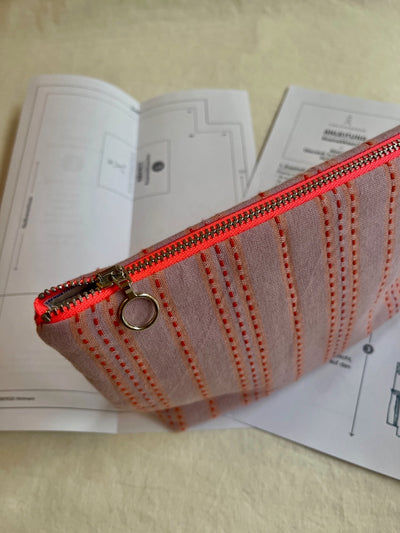 Nähkit – Kosmetiktasche L, Fableism Cobalt/Lavendel