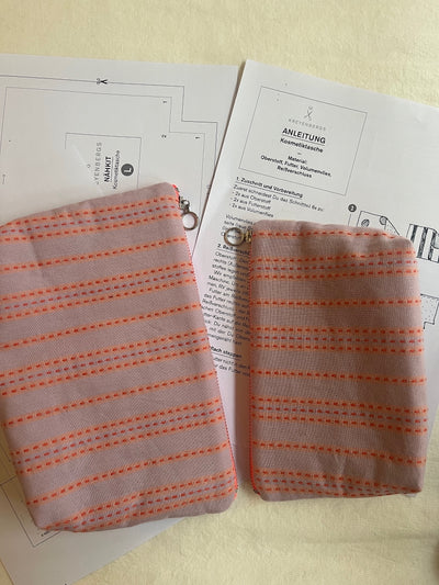 Nähkit – Kosmetiktaschen Set, Fableism Cobalt/Lavendel