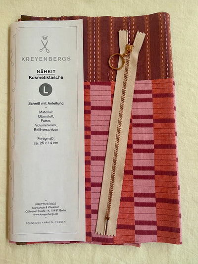 Nähkit – Kosmetiktasche L, Fableism Berry/Blackberry