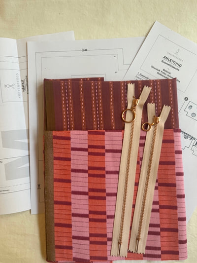 Nähkit – Kosmetiktaschen Set, Fableism Berry/Blackberry