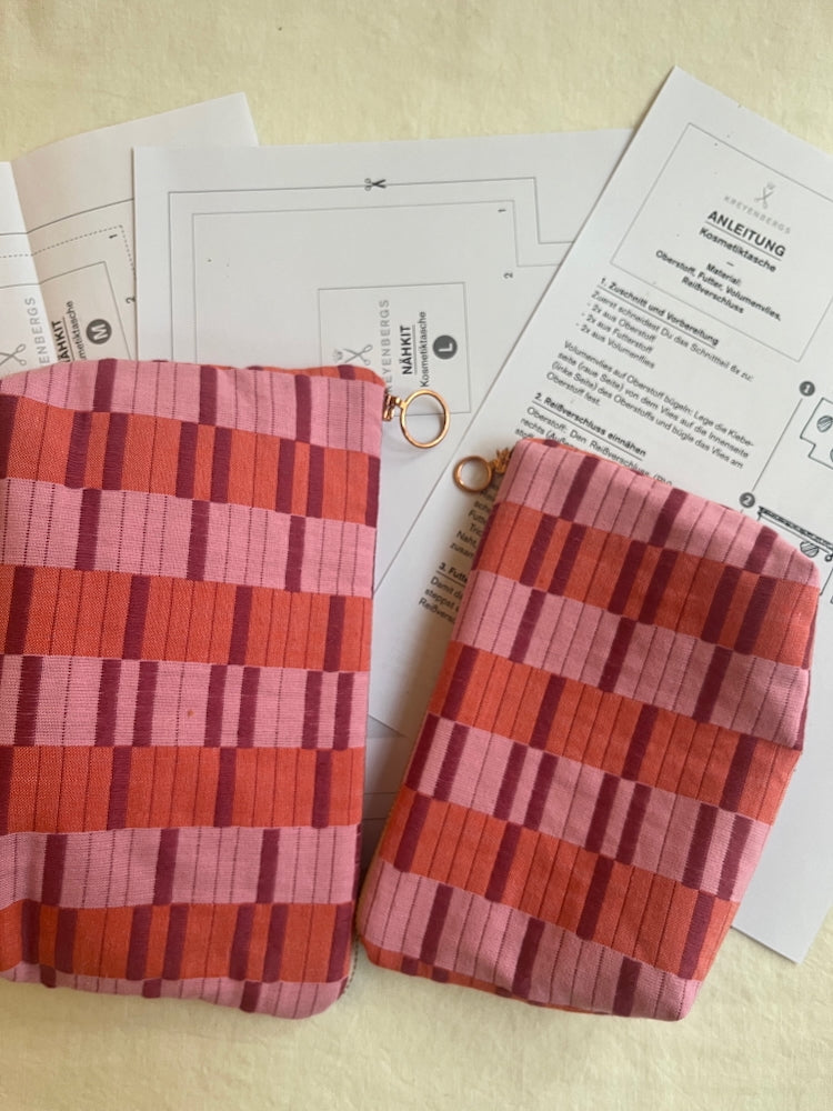 Nähkit – Kosmetiktaschen Set, Fableism Berry/Blackberry