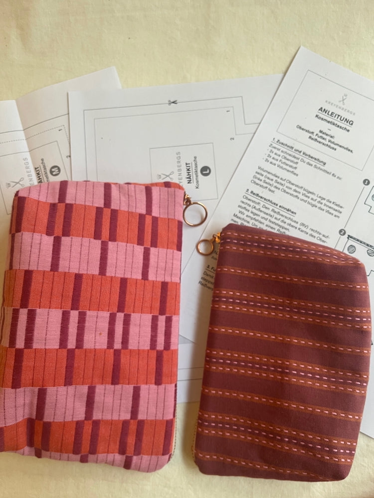 Nähkit – Kosmetiktaschen Set, Fableism Berry/Blackberry