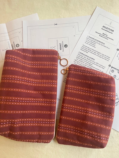 Nähkit – Kosmetiktaschen Set, Fableism Berry/Blackberry