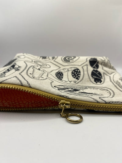 Kosmetiktasche klein – Winterschlaf Cremeweiß