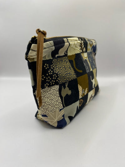Kosmetiktasche klein – Katzenkaro