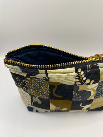 Kosmetiktasche klein – Katzenkaro