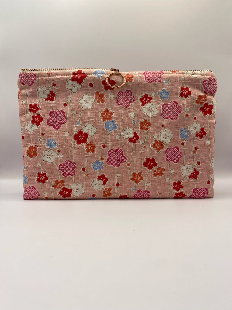 Zipper-Tasche L – Sakura Rosa