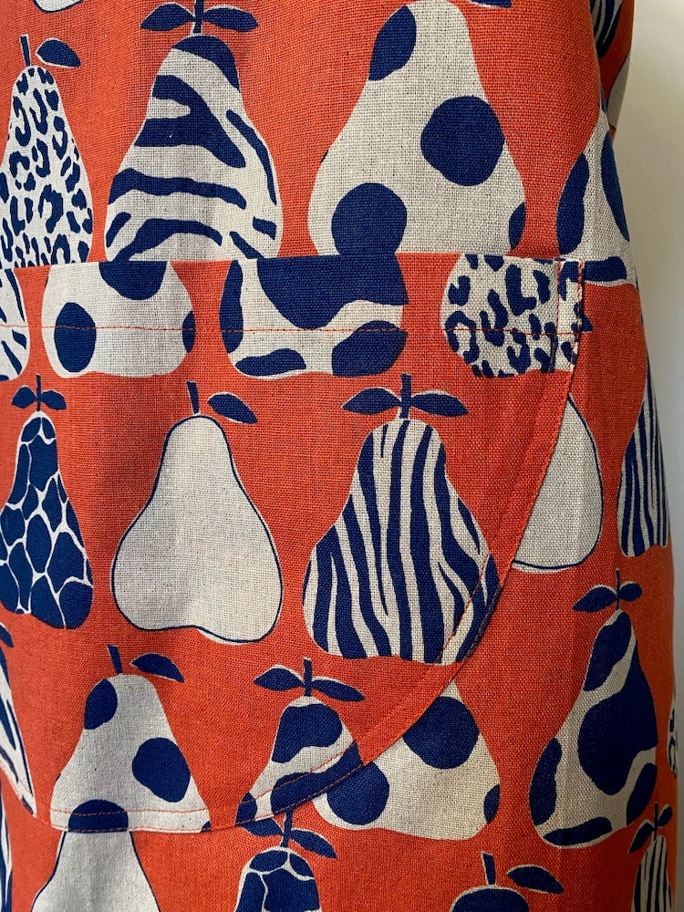 Schürze Safari Pears - Orange