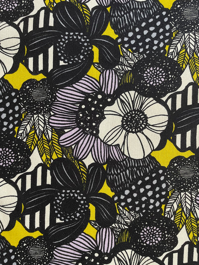 Crazy Flowers – black/lilac/yellow