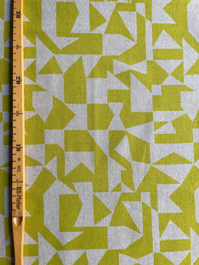 Kokka Echino Canvas Patch – Lime/ Natur