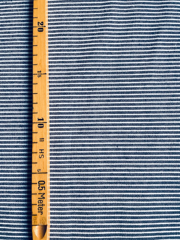 Jeans Streifen Fein – Blau