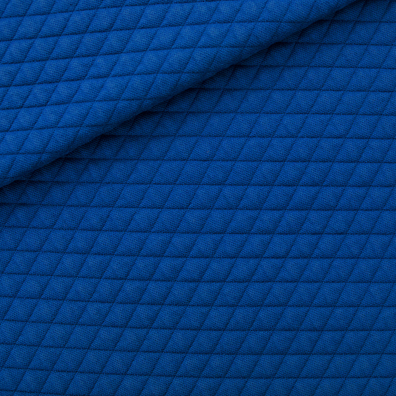 Seeyouatsix Quilted Piqué Knit – Surf The Web Blue