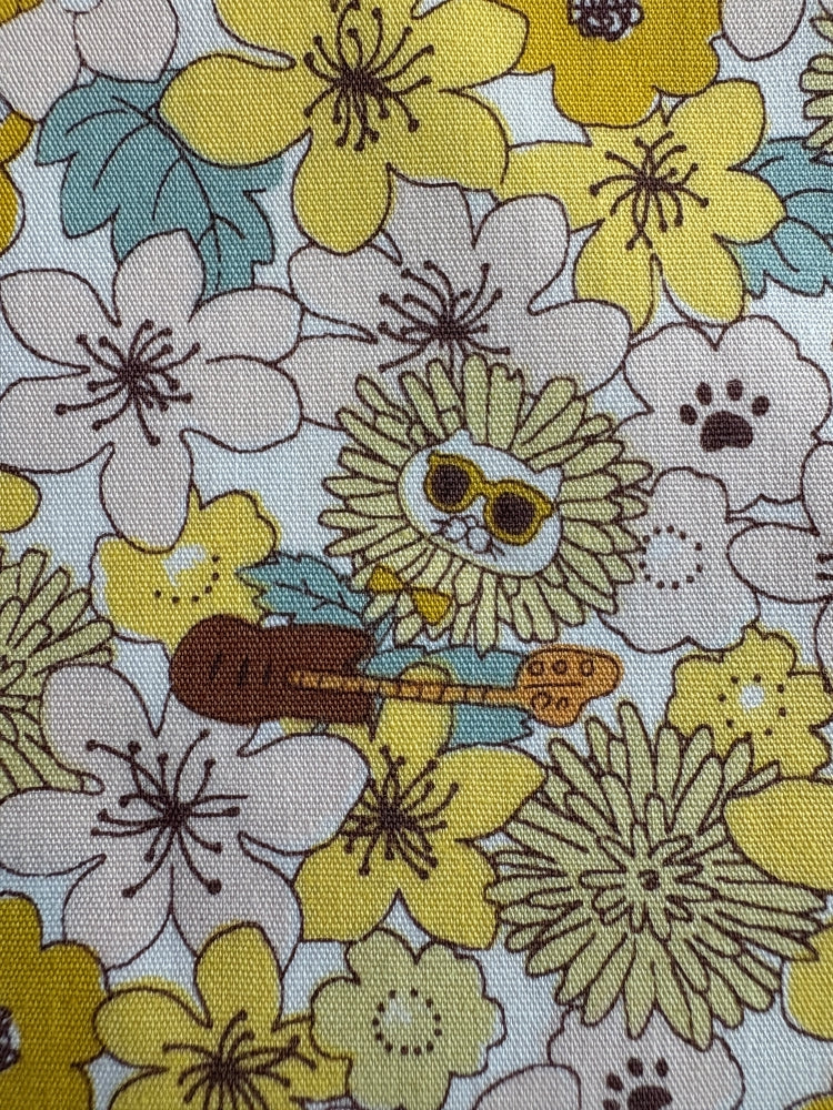 Blüten & Katzen - gelb