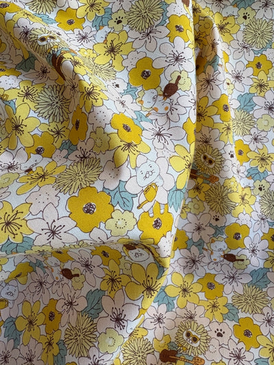 Blüten & Katzen - gelb