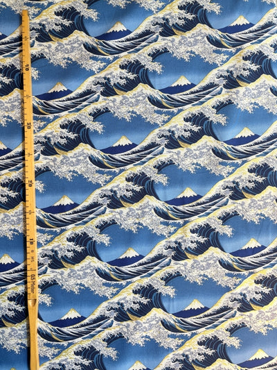 Fuji & Wellen - blau