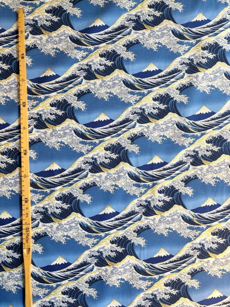 Fuji & Wellen - blau