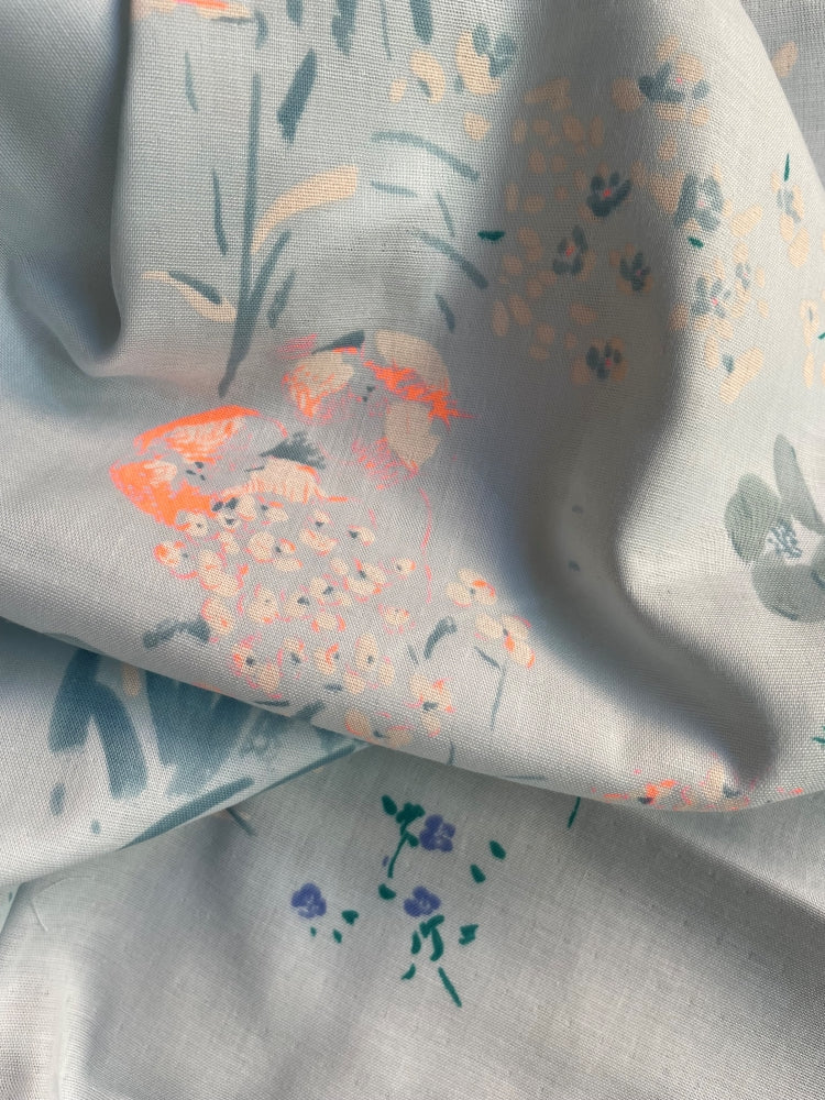 Kokka Nani Iro - PAL Light Blue – Organic Cotton