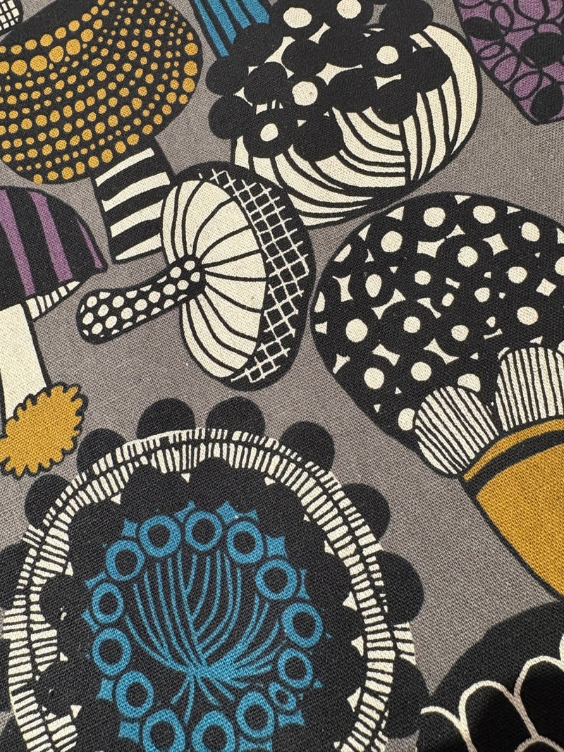 Canvas Graphic Mushrooms - Grey