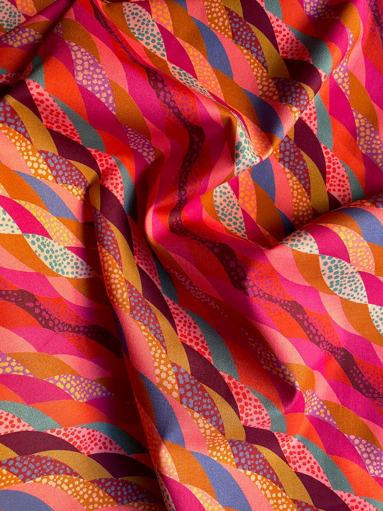 Robert Kaufman Loose Leaf – Pomegranate