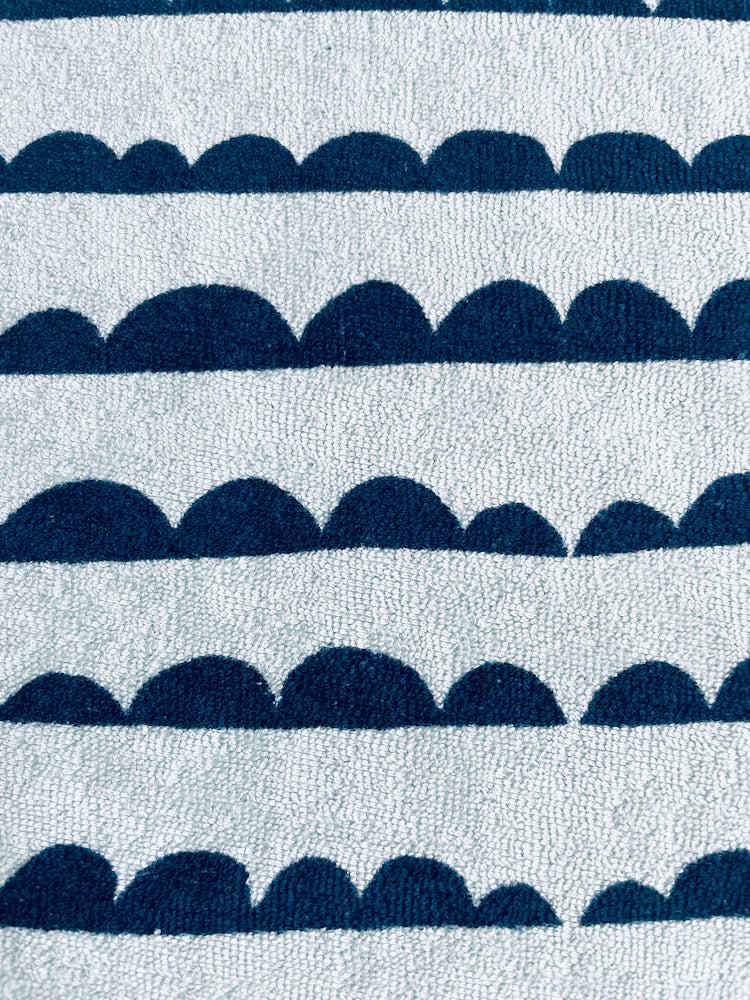 About Blue Terry Sponge – Dotty Stripes