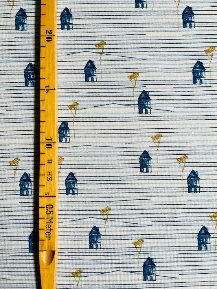 About Blue Single Jersey – Happy Place