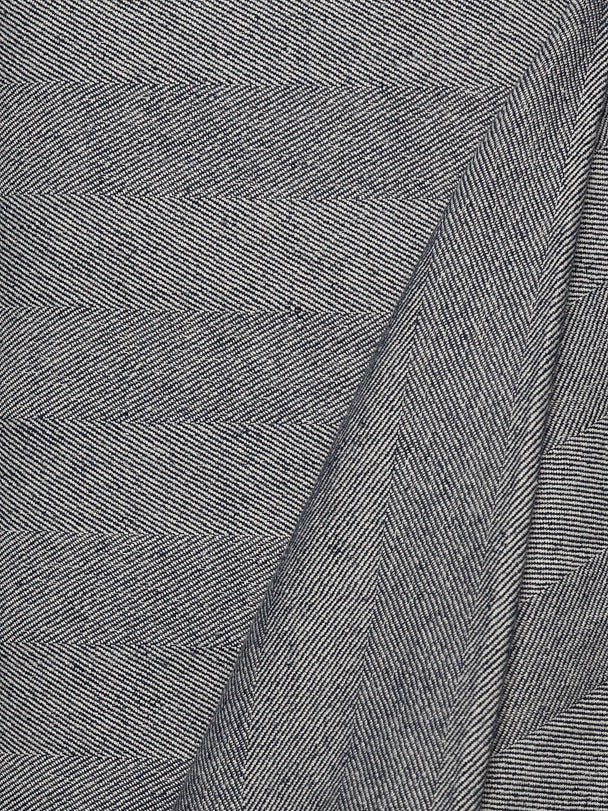 Kokka Fischgrät – Blau-meliert