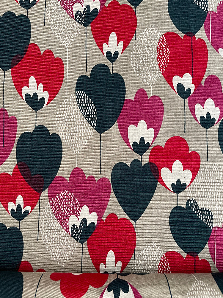 Canvas Blumen, sand