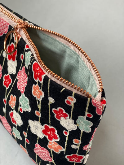 Nähkit – Reißverschlusstasche L, Kirschblüte